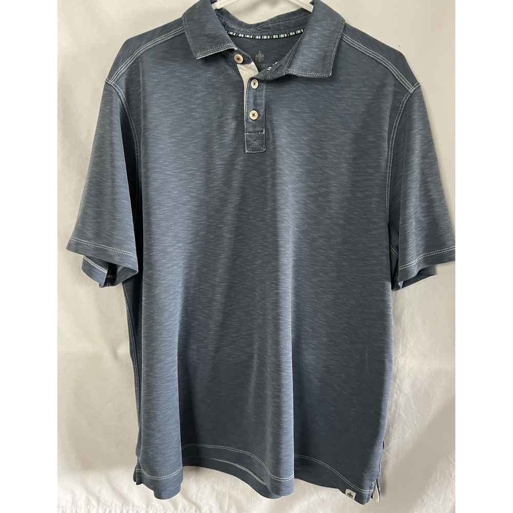 Rainforest Short-Sleeved Performance Polo Shirt Men's‎ Large Blue